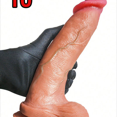 SAMEYO Adult Sex Toy Huge Dildo Phallus Adults Women Dildo Sexy Sex Toys Adult Gift Dildos Penis Rod Cheap Sex Toy Adult Pleasure Product Discreet Packaging,Silicone Dildos for Woman Hands-Free Play Monster Penis Cock, Lifelike Big Fake Penis with Balls F