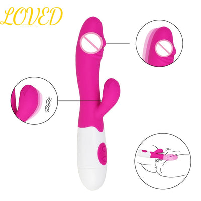 Female Vibrator Powerful Dildo Vibrator for Women 10 Speed G Spot Clitoris Stimulation Massage Masturbators 18 Adult Sex Toys