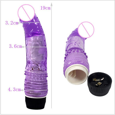 Realistic Crystal Dildo Vibrators Multi Speed 20cm Big Penis Erotic Sex Toys for Adult Intimate Woman Masturbator Realistic