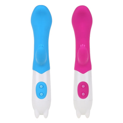 6 Speed Waterproof Soft Silicone Rabbit Vibrator Double Point G Spot Vaginal Clitoral Massager Female Masturbator Women Sex Toy