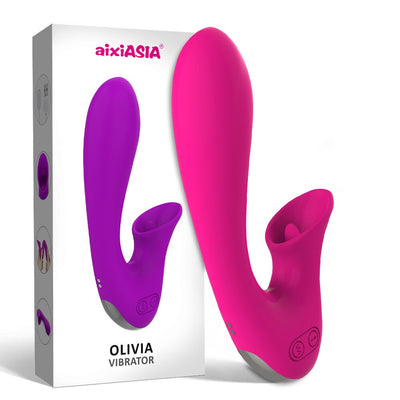 Abhoth Tongue Lick Vibrator for Women 12-speed AV Electric Massager G Point Female Vibrator Sex Machine Sexy Toys for Adults 18