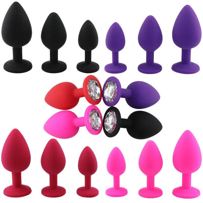 Adult Game Silicone Anal Plug Jewelry Dildo Vibrator Sex Toys for Woman Prostate Massager Bullet Vibrador Butt Plug for Men Gay