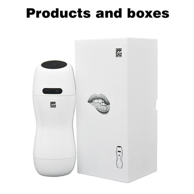 Aircraft Cup Men's Automatic Deep Throat Fire Aircraft Cup Telescopic Clip Suction Intelligent Heating Adult Masturbation Device