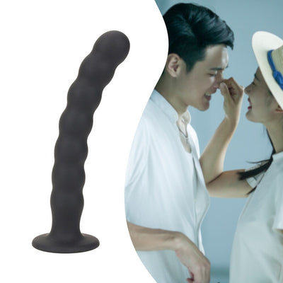 Anal Plug Prostate Massager Sex Products Vaginal Stimulator with Strong Sucker Silicone Bead Dildo Sex Toys for Man and Woman