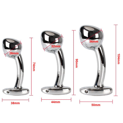 Butt Dilator Arcuate Anal Plug Prostate Massager Adult Products Aluminium Alloy Metal Dildos Sex Toys for Women Men