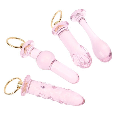 Crystal Glass Butt Plug Anal Sex Toys Anal Plug Glass Dildo Prostata Massager Anal Beads Butt Plug Sex Toys Women Men Gay