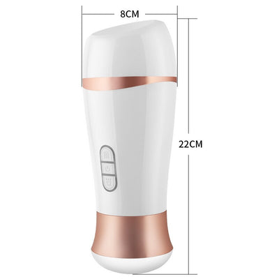 Enigma Ji Xiaoai Aircraft Cup Intelligent Pronunciation Double Shock Exerciser Inverted Model Male Masturbation Device Adult Sex