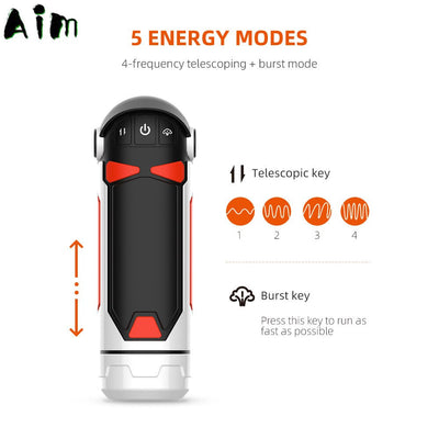 Fully Automatic Aircraft Cup Intelligent Heating and Retractable Male Masturbation Masturbator Adult Sex Toys
