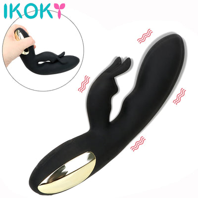 IKOKY Rabbit Vibrator Sex Toys for Women G-spot Clitoris Stimulator Adult Product