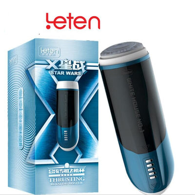 Leten Piston Male Masturbator 4D Channel Automatic Telescopic£¦Rotating Thrusting Sex Machine Voice Interaction Sex Toys for Men