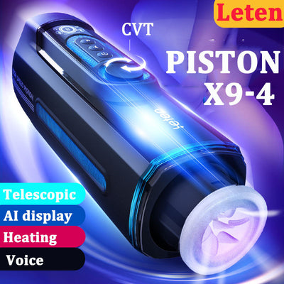 Leten X9 Automatic Piston Telescopic Masturbator Heating Blowjob Thrusting Moaning Male Masturbation Machine Cup Sex Toy for Men