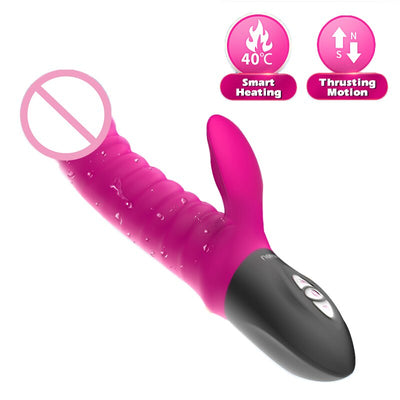 Leten Thrusting Vibrator Heating Electromagnetic Pulse Sex Toys for Woman