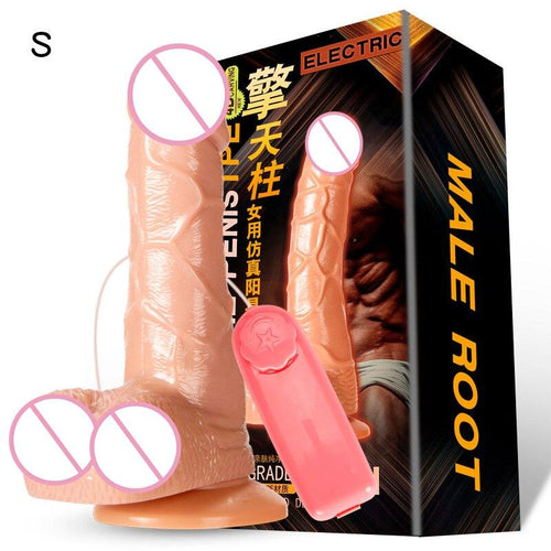 18 Man Nuo Realistic Female Vibrator Dildo Huge Remote Control Penis with Suction Cup G-Spot Masturbation Sex Toys for Women 88