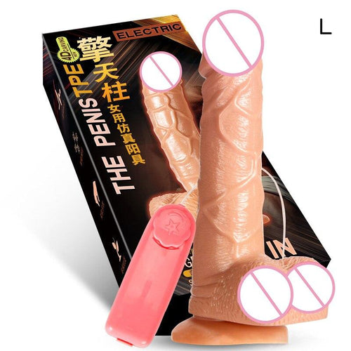 18 Man Nuo Realistic Female Vibrator Dildo Huge Remote Control Penis with Suction Cup G-Spot Masturbation Sex Toys for Women 88