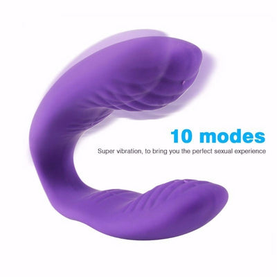 New Women Female Powerful 10-speed U-type Clit-oral Vib-rator Rechargeable Massager Adult Couple S-ex Toy