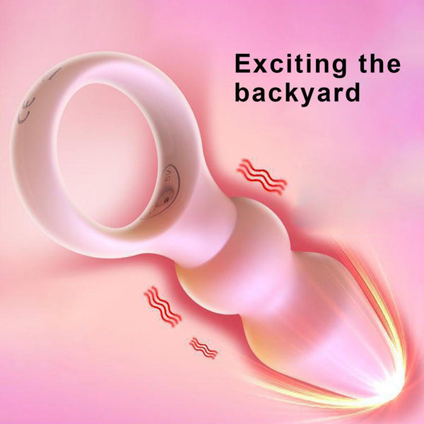 OLO Anal Plug Skin-friendly Smooth Universal 10 Frequency Vibration S ...