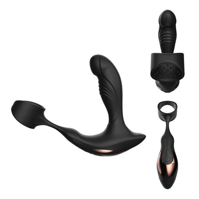 Prostate Massager Anal Vibrator Male Prostate Massage Anal Plug Prostate Stimulator Butt Plug Delay Ejaculation Ring Sex Toy