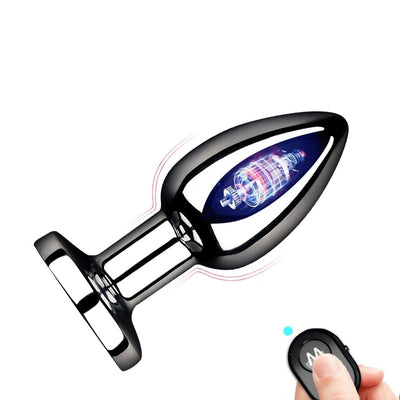 Remote Control Metal Anal Plug Vibrators Adult Vagina Dilator Women Sex Toys Butt Plug SM Outdoor Play Anus Expansion Beads