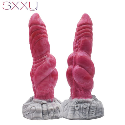 SXXY Sharp Monster Dildo with Big Knot for Women Vagina Masturbator Anus Stimulate Adults Anal Toys Stimulation Sex Massager