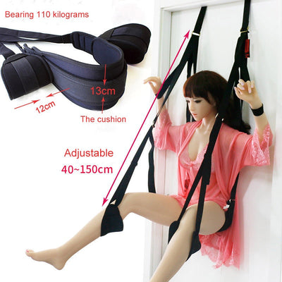Sex Erotic Toys Shop Tool for Couples Sex Swing Soft Sex Furniture Fetish Bandage Love Adult Game Chairs Hanging Door Swing