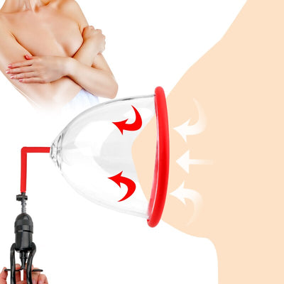 Sex Pumps Breast Enlarged Vacuum Sucke Vagina Sucking Cup Enhance Pump Couple Flirting Climax Bondage Toys Adult Products