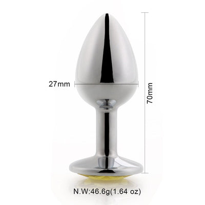 Small Size Stainless Steel Crystal Anal Toys Butt Plug Stainless Steel Anal Plug Sex Toys for Women Adult Sex Products