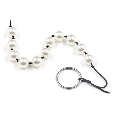 Super Large Pearl Anal Plugs Long Pull Beads Butt Plug Vaginal Balls Sex Toys For Women Men Handheld Anus Masturbator Expander